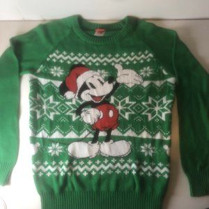 Disney Mickey Mouse Christmas Sweater Snowflake